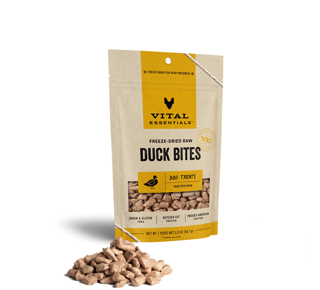 Vital Essentials Dog Treats Duck Bites