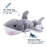 Tall Tails Plush Rope Dog Toy Jointed Shark, 14"