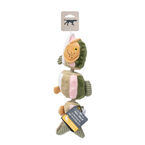 Tall Tails Plush Rope Dog Toy Jointed Trout, 14"