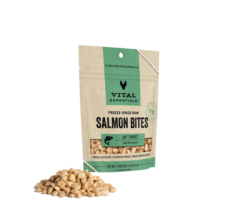 Vital Essentials Freeze Dried Cat Treats Wild Alaskan Salmon 1.1oz