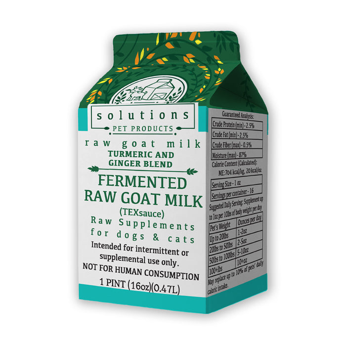Solutions Pet Products Frozen Raw Goat Milk TexSauce