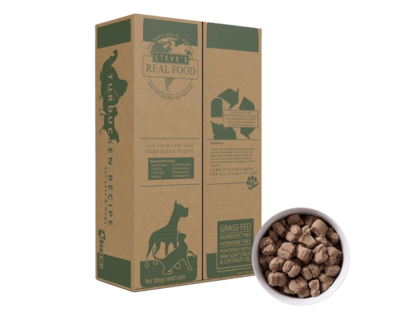 Steve's Frozen Raw Food Nuggets Turducken, Bulk 9.7lbs
