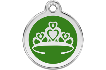 Red Dingo Enamel Pet ID Tag Crown (1CR), Medium