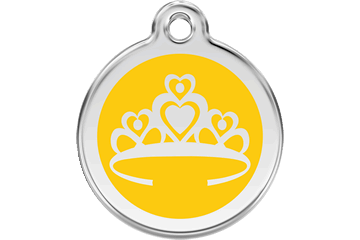 Red Dingo Enamel Pet ID Tag Crown (1CR), Medium