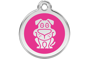 Red Dingo Enamel Pet ID Tag Dog (1DG), Small