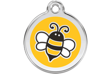 Red Dingo Enamel Pet ID Tag Bumble Bee (1EY), Large