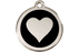 Red Dingo Enamel Pet ID Tag Heart (1HT), Large