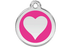 Red Dingo Enamel Pet ID Tag Heart (1HT), Large