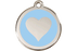 Red Dingo Enamel Pet ID Tag Heart (1HT), Large