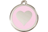 Red Dingo Enamel Pet ID Tag Heart (1HT), Large