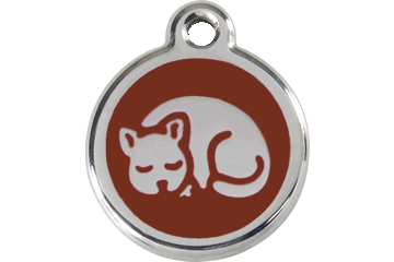 Red Dingo Enamel Pet ID Tag Kitten (1KT), Small