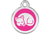 Red Dingo Enamel Pet ID Tag Kitten (1KT), Small