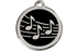 Red Dingo Enamel Pet ID Tag Music (1MU), Small