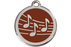 Red Dingo Enamel Pet ID Tag Music (1MU), Small