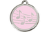 Red Dingo Enamel Pet ID Tag Music (1MU), Small