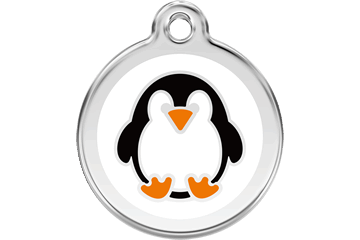 Red Dingo Enamel Pet ID Tag Penguin (1PE), Small