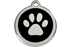Red Dingo Enamel Pet ID Tag Pawprint (1PP), Small