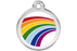 Red Dingo Enamel Pet ID Tag Rainbow (1RA), Medium
