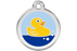 Red Dingo Enamel Pet ID Tag Rubber Duck (1RU), Medium