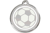 Red Dingo Enamel Pet ID Tag Soccer Ball (1SB), Large