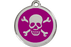 Red Dingo Enamel Pet ID Tag Skull & Cross Bone (1XB), Small