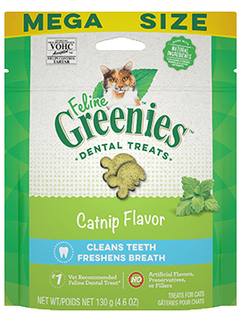 Feline Greenies Dental Catnip Cat Treats, 4.6oz