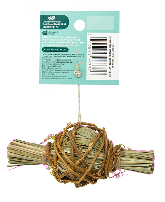 Oxbow Small Animal Enrichment Chews Deluxe Hay Wrap Toy