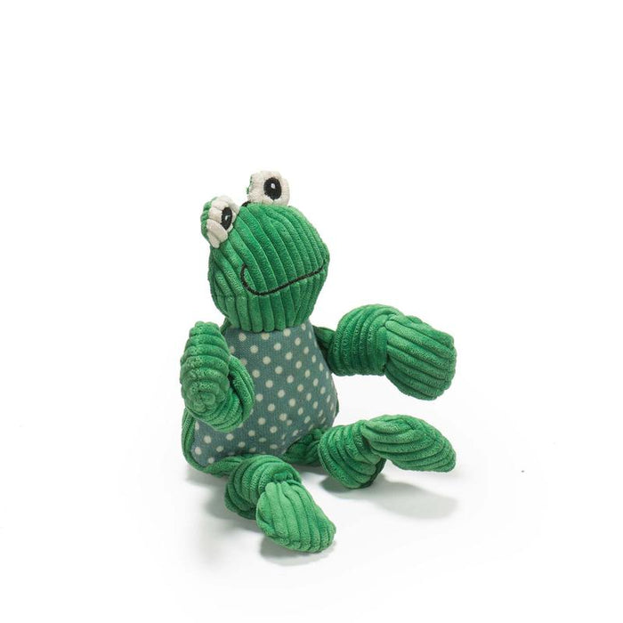 HuggleHounds Knottie Fergie Frog Small Dog Toy