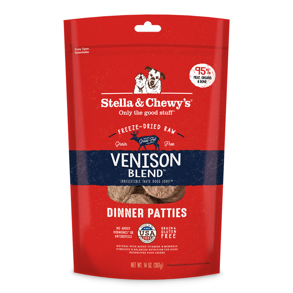 Stella & Chewy's Dog Freeze Dried Food Dinner Patties Venison Blend