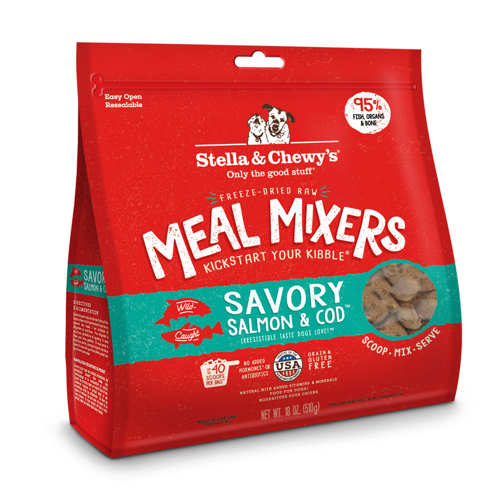 Stella & Chewy's Dog Freeze Dried Food Mixer Savory Salmon & Cod