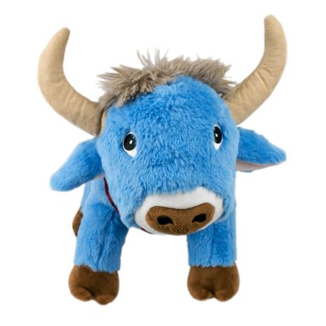 Tall Tails Dog Toy Plush Squeaker Crunch Blue OX 10"