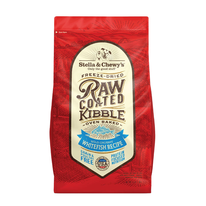 Stella & Chewy's Raw Coated Grain Free Dog Dry Food Wild-Caught Whitefish