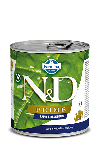 Farmina N&D Prime Grain Free Dog Can Food Lamb & Blueberry Med/Maxi