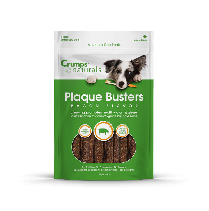 Crumps Naturals Plaque Busters Dog Chew Bacon