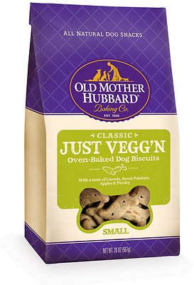 Old Mother Hubbard Classic Crunchy Just Vegg'n Dog Treats, Small, 3lb