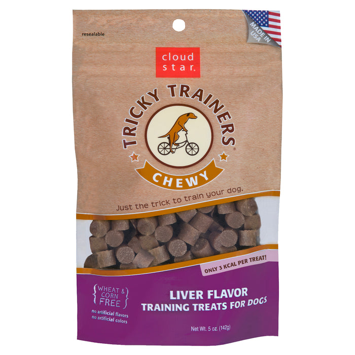 Cloud Star Tricky Trainers Chewy Dog Treats Liver