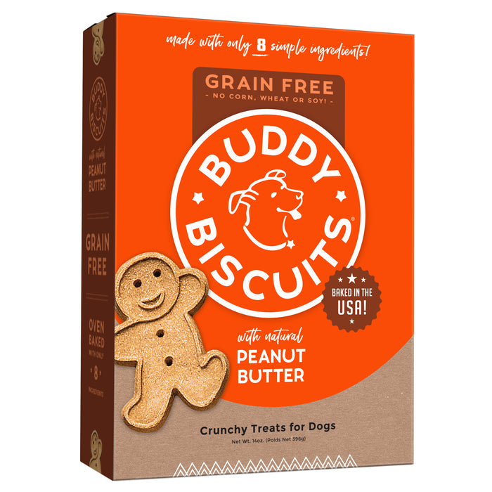 Buddy Biscuit Oven Baked Dog Grain Free Treats Peanut Butter