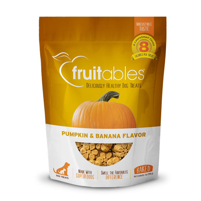 Fruitables Crunchy Dog Treat Pumpkin Banana