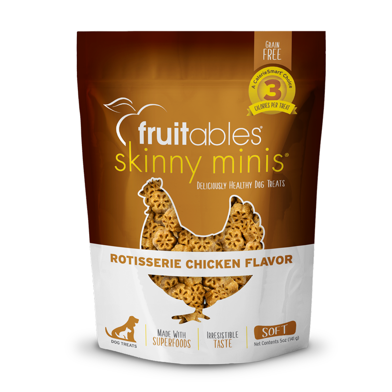 Fruitables Skinny Minis Chewy Dog Treats Rotisserie Chicken