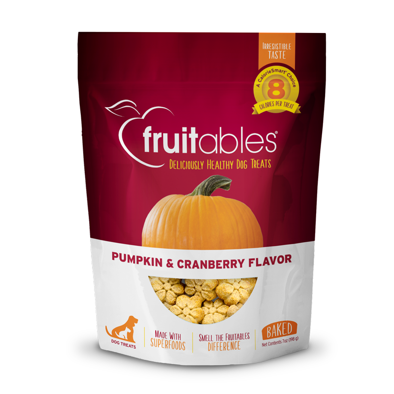 Fruitables Crunchy Dog Treat Pumpkin Cranberry