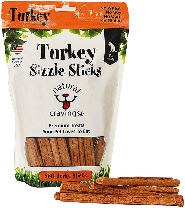 Natural Craving Sizzle Sticks Dog Jerky Treats Turkey