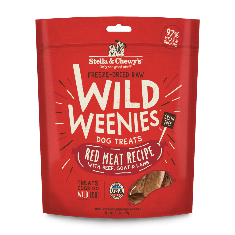 Stella & Chewy's Dog Treats Freeze Dried Wild Weenies Red Meat Recipe