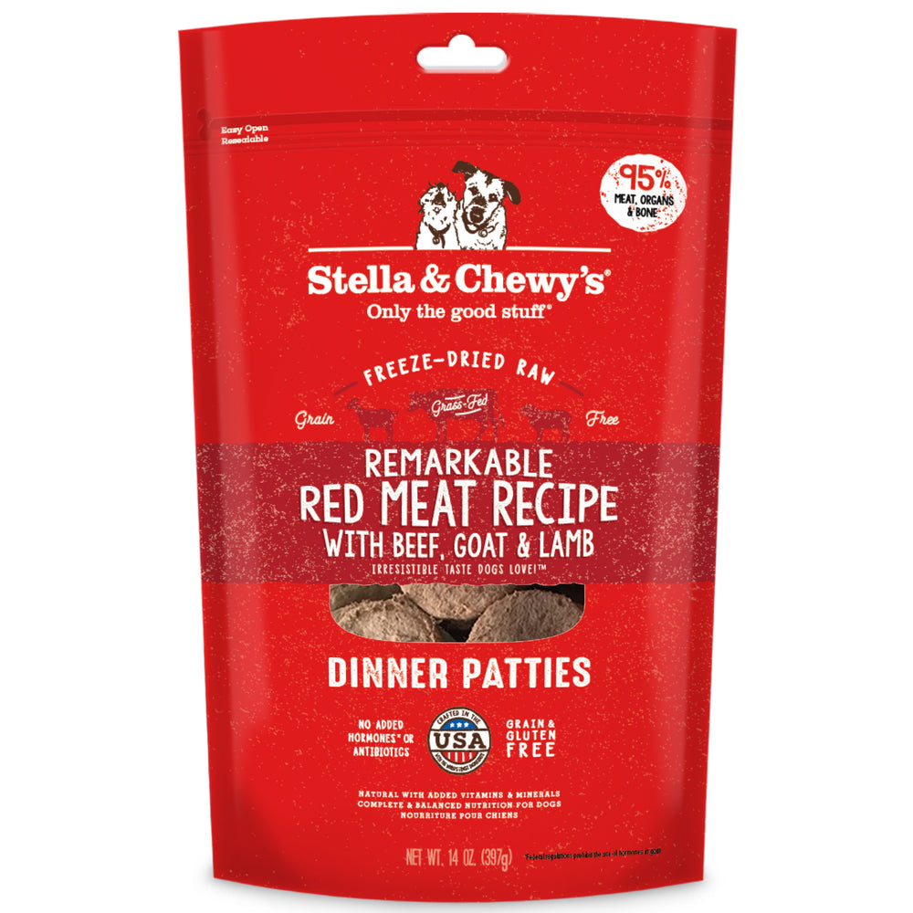 Stella & Chewy's Dog Freeze Dried Food Dinner Patties Remarkable Red Meat
