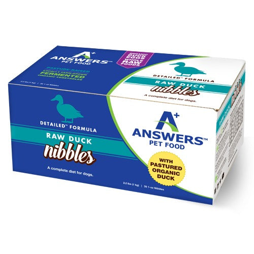 Answers Detailed Dog Frozen Raw Food Nibbles Duck