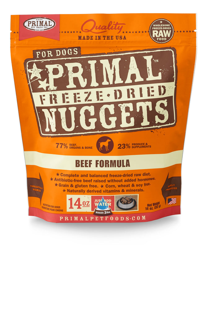 Primal Dog Freeze Dried Food Nuggets Beef