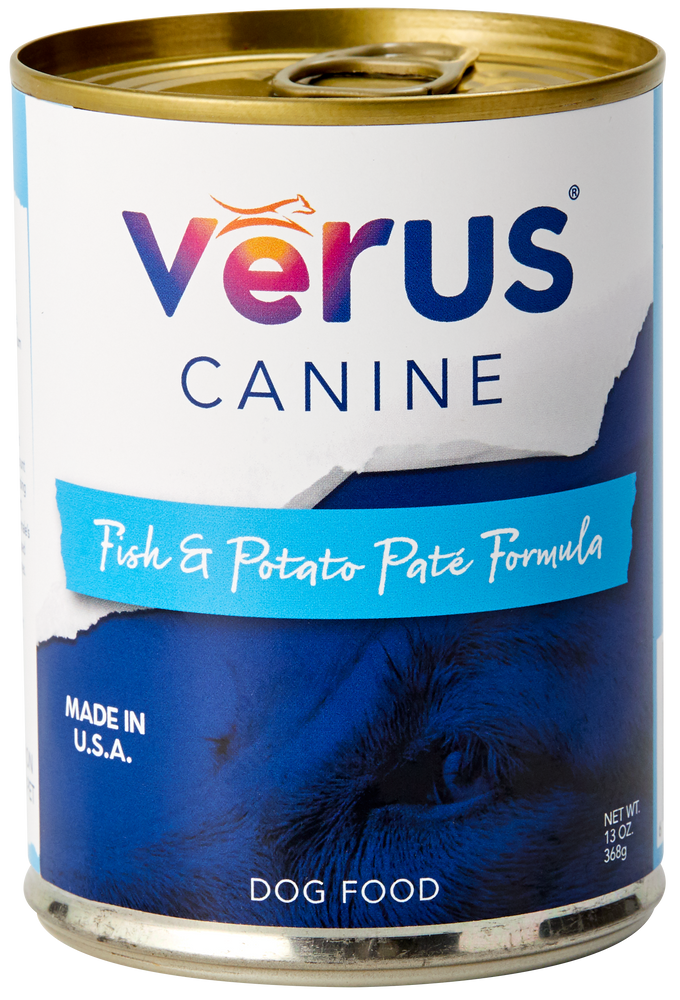 Verus Dog Grains Can Food Fish & Potato Pate 13oz, case of 12