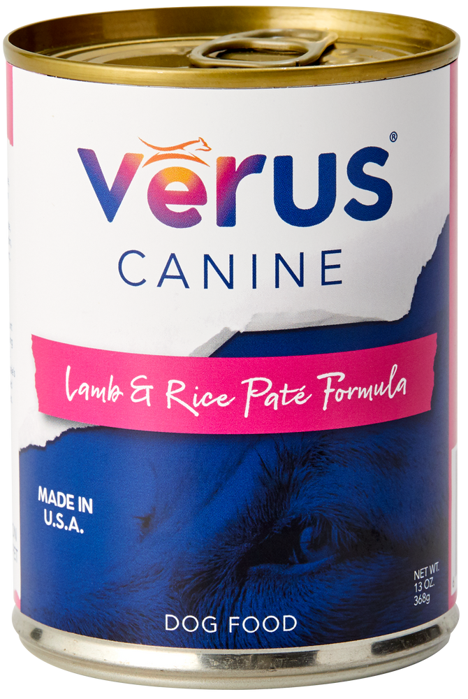 Verus Dog Grains Can Food Lamb & Rice Pate 13oz, case of 12