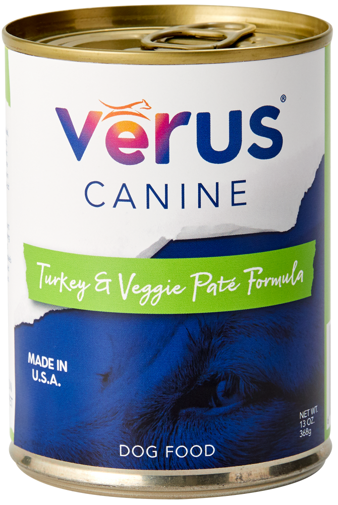 Verus Dog Grains Can Food Turkey & Veggie Pate 13oz, case of 12