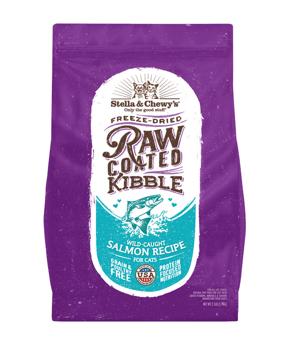 Stella & Chewy's Raw Coated Grain Free Cat Dry Food Wild-Caught Salmon
