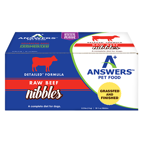 Answers Detailed Dog Frozen Raw Food Nibbles Beef
